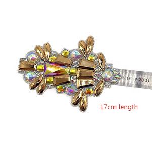 Carnevale oro metallo acrilico accessori Costume ferro su strass rifilatura resina Applique Patch per Notting Hill carnevale - Product Image 3