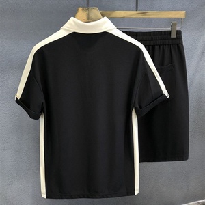 เสื้อโปโลชุดเซ็ตสองชิ้นสำหรับผู้ชาย สไตล์ลำลองสำหรับฤดูร้อน ไซส์พลัส ผ้าวาฟเฟิล แห้งเร็ว ใส่สบาย - Product Image 3