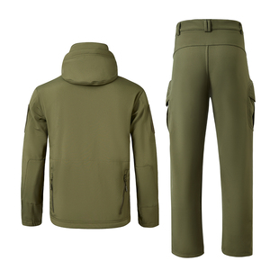 Ensembles <span class=keywords><strong>veste</strong></span> et pantalon <span class=keywords><strong>de</strong></span> <span class=keywords><strong>chasse</strong></span> <span class=keywords><strong>de</strong></span> camping uniforme imperméable tactique Softshell - Product Image 3