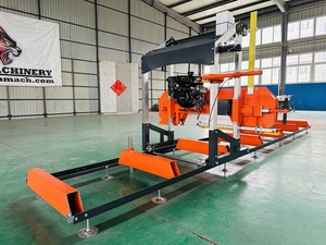 เครื่องเลื่อยสายพานแนวนอนแบบพกพาขนาด 31 <span class=keywords><strong>นิ้ว</strong></span> สำหรับงานหนัก พร้อมมอเตอร์เบนซิน/ไฟฟ้า <span class=keywords><strong>11</strong></span> กิโลวัตต์ สำหรับการตัดที่ลึก - Product Image 2