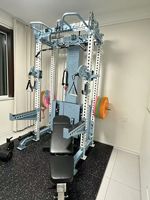 Rack d'entraînement complet multifonctionnel avec barres de sécurité et barre de traction en acier pour l'entraînement des triceps