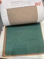 Luxe 100% rideaux occultants en polyester tissu de lin de salon emballé rouleau