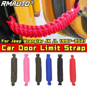 สายรัดจำกัดการเปิดประตูรถยนต์สำหรับ Jeep Wrangler JK JL 1997-2021 ชุดแต่งรถยนต์ อุปกรณ์เสริมรถยนต์ - Product Image 2