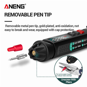 ANENG A3008 Lápiz Probador Inteligente Automático con Sensor, 6000 Conteo, Medidor de Voltaje sin Contacto, Multímetro, Polímetro Automático - Product Image 6