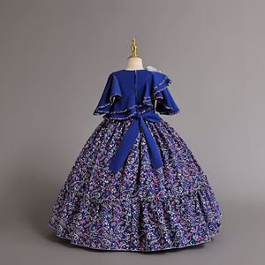 AC155 <span class=keywords><strong>Robe</strong></span> pour enfants <span class=keywords><strong>Robe</strong></span> longue à manches courtes de qualité <span class=keywords><strong>Robe</strong></span> de soirée de mariage pour petite fille - Product Image 2