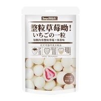Japan Sweets Exotic Snacks Confectionery Matcha Chocolate Coated Strawberries Freeze Dried Fruit Candy