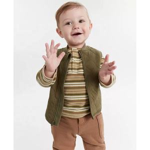 Ensemble de vêtements pour enfants Ensemble de vêtements pour bébé Première impression Ensemble chemise et pantalon matelassé pour bébé garçon - Product Image 1