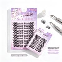 Extensions de cils DIY légères, longue durée, style naturel et polyvalent, bouquets de cils