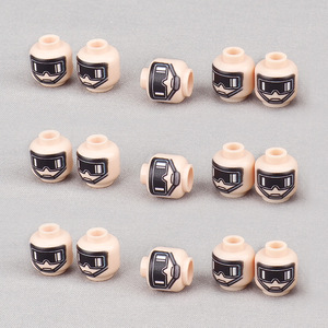 3626pb0071 Lunettes de protection, sangle de menton, accessoires de modèle de blocs de construction imprimés, jouet d'assemblage en petites pièces - Product Image 3