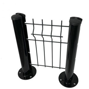 Panel de Cerca para Jardín Peach 3D, Tipo Columna, Malla de Acero Galvanizado Soldada, Duradera, Ecológica, 2m, Puerta de Seguridad Decorativa Curva - Product Image 5