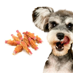 Bâtonnet de crabe personnalisé OEM ODM haute qualité, riche en protéines et faible en gras, ficelle avec des collations sèches pour animaux de compagnie de poulet, friandises, nourriture pour chien - Product Image 1