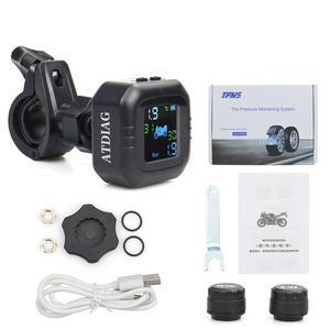 Sistem <span class=keywords><strong>Alarm</strong></span> Pemantau Tekanan Ban Motor Layar LCD Nirkabel TPMS Sepeda Motor Penguji Suhu Ban Sensor Tekanan Ban - Product Image 3
