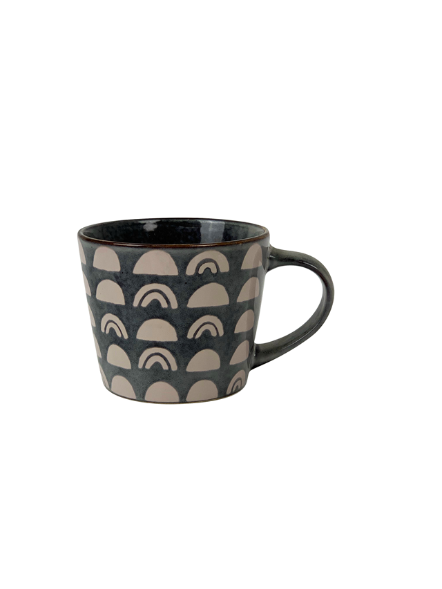 wholesale 16oz Big Reactive Glazed ceramic coffee  mug with silkscreen pattern, tea cup,  Best price custom mugs