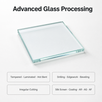 Verre flotté ultra-clair à faible teneur en fer de 1,5 mm à haute transmission (99 %) pour montres et horloges, marque WTEM, garantie de plus de 5 ans