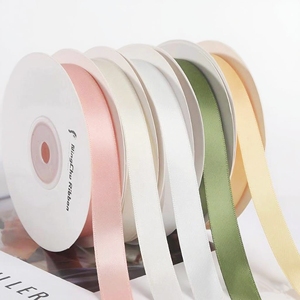 Beste Qualität New Fashion Farbe Double Face Seide Satin band 1/2 "Zoll 12mm Bandro lle 100Yards/Rolle für Geschenk box Verpackung - Product Image 4