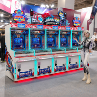 Machine de jeu à prix d'usine pour centres de divertissement familial (FEC) avec 5 joueurs, connectable, utilisable avec une machine à pousser les pièces et une machine d'arcade