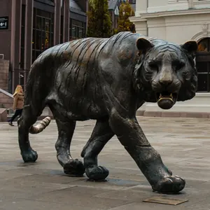 Küresel sıcak satış Modern Metal hayvan bronz av köpeği heykeli heykel giriş dekor