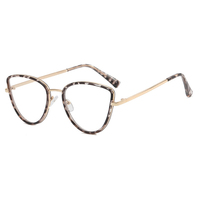 Lunettes de soleil vintage pour femmes, monture en métal, œil de chat, verres plats, nouvelles arrivées 2023, lunettes tendance pour femmes, anti-lumière bleue