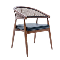 Chaises de salle à manger en rotin massif modernes à prix réduits pour restaurant et hôtel