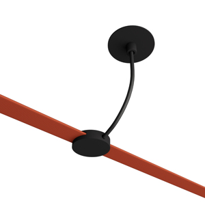 Conector empotrado con cable DC48V Cinturón magnético tejido negro Cinturón de tela arquitectónica Módulo de iluminación Iluminación de pista flexible - Product Image 1