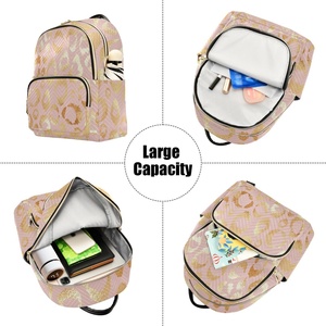 Fashion Style Student <b>Ladies</b> Soft Handle Solid <b>Backpack</b> Shoulder Small <b>Backpack</b> for Travel - Product Image 5