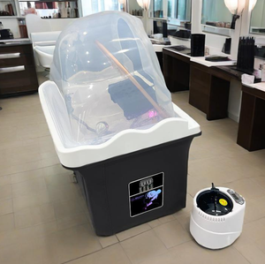 Fauteuil <span class=keywords><strong>de</strong></span> lavage moderne en acrylique réglable pour salon <span class=keywords><strong>de</strong></span> coiffure, mobilier portable pour <span class=keywords><strong>spa</strong></span> capillaire, idéal pour salon <span class=keywords><strong>de</strong></span> barbier, salon et salle <span class=keywords><strong>de</strong></span> bain - Product Image 6