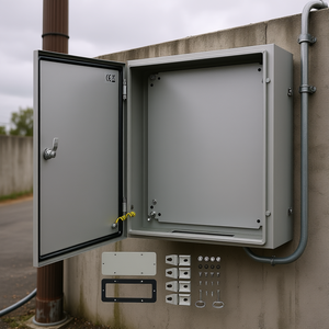 Boîtier en acier Nema 4X 20 x 16 x 6 pouces, boîte de jonction électrique étanche IP66 pour utilisation en extérieur et en intérieur - Product Image 2