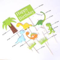 Dschungel Tier Dinosaurier Kuchen Topper Dekorationen Jungen Baby Kinder Geburtstags feier Lieferungen