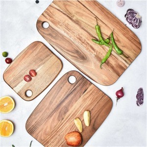 Tabla de Cortar de Madera de Acacia, Rectangular, Sólida, Gruesa, Antibacteriana, para Cocina, para Cortar Frutas - Product Image 2