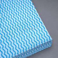 Chiffon non tissé en viscose et polyester WIPESTAR, chiffon de cuisine uni, lingettes jetables ondulées pour le nettoyage de la cuisine