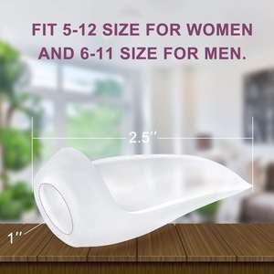 Séparateurs d'orteils en silicone respirant pour les hampes, protection anti-frottement, tube flexible pour chaussures - Product Image 3