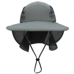 Chapeau de soleil d'extérieur à large bord avec visière, protection UV UPF 50+, séchage rapide, <span class=keywords><strong>Gore</strong></span>-Tex, polyester, avec rabat de cou pliable - Product Image 2