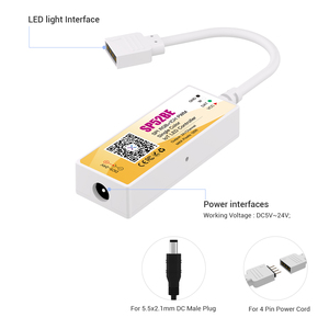 CE ROHS Compliant sp52be sp52ce DC5V-24V SPI RGB + W LED Strip Mini SPI điều khiển hỗ trợ BT Wi-Fi 2.4 Gam từ xa đám mây - Product Image 3