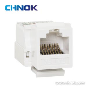 مقبس إيثرنت موديولار RJ45 UTP Cat6a 8P8C بزاوية 90 درجة للشبكات DP-KJ-8023 - Product Image 2