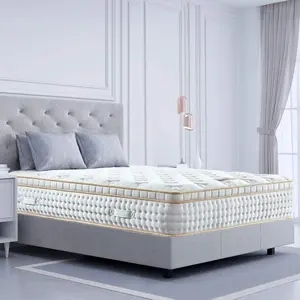 Bedroom Furniture Matelas Dream Sleep Bed Rolling Mattress 12 Inch Gel Memory Foam Pocket Spring Polyurethane Foam Mattress