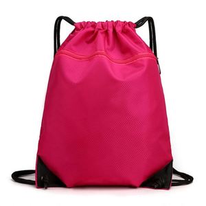 Design Custom Polyester <b>Drawstring</b> Double-shoulder <b>Drawstring</b> <b>Backpack</b> Sports and Fitness Waterproof Bag - Product Image 6
