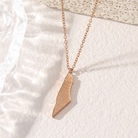 Collar de Joyería con Colgante de Acero Inoxidable con Ayatul Kursi, Mapa de Palestina, Shahada, Patrimonio Islámico, Árabe, Musulmán, Eid, Corán, Venta al por Mayor