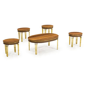 Rosse Modern Wood Metal <b>Nesting</b> Coffee <b>Tables</b> Set From Turkey for Living Room Furniture - Product Image 5