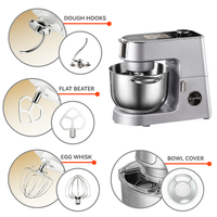 Robot pâtissier multifonction 6-en-1 pour gâteaux et pains, machine à pâtes, mixeur sur socle standard US pour la pâtisserie