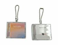 Portachiavi Mini CD in Acrilico NFC 2026 - Personalizzabile, Merchandising per Fan con Funzionalità NFC