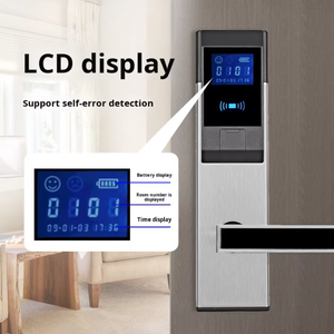 Système de verrouillage intelligent par capteur WiFi pour hôtel Écran d'affichage LCD B & B Carte d'accès Bois Aluminium Acier Portes <span class=keywords><strong>Cloud</strong></span> Code électronique - Product Image 3