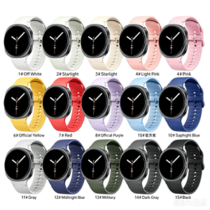 <span class=keywords><strong>Correa</strong></span> de <span class=keywords><strong>Reloj</strong></span> de Silicona de Doble Color con Patrón de Puntos de Diamante Invertidos para <span class=keywords><strong>Samsung</strong></span> <span class=keywords><strong>Galaxy</strong></span> <span class=keywords><strong>Watch</strong></span> 8/8 Classic 40 44 <span class=keywords><strong>46mm</strong></span> - Product Image 2
