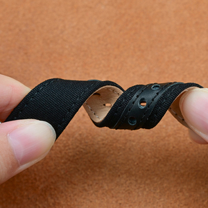 Nuevo estilo 2 en 1 cuero con correa de reloj de nailon 18mm 20mm 22mm 24mm <span class=keywords><strong>para</strong></span> Samsung <span class=keywords><strong>para</strong></span> <span class=keywords><strong>Seiko</strong></span> reemplazar correa de reloj - Product Image 5