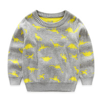 Achats en ligne Pull style coréen pour enfant indien Pull à motifs tricotés Pull avec dinosaures