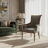 Fauteuil d'appoint EKAR Regency Slate |   Fauteuil de style américain de luxe |   Meubles de salon haut de gamme