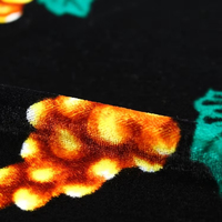 Velboa imprimé floral 100 % polyester sur mesure, prix au mètre, tissu velours imprimé 5000 pour canapé
