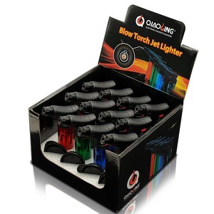 Yiwu Juji Hot <span class=keywords><strong>Torch</strong></span> encendedores butano recargable encendedor barato al por mayor de mano recargable Jet Flame Blow antorcha encendedor - Product Image 5