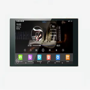 Amplificador de parede de 8 polegadas, wifi, sensor de áudio, player de áudio, home theater, sistema hd, touch screen, ips, android