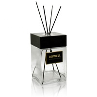 Nouveau design bouteille en verre bouteille carrée diffuseur de roseau de luxe 5L