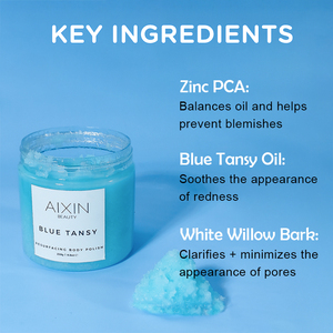 HANLINGER Gommage Corporel Exfoliant à la Tanaisie Bleue, Hydratant, Éclaircissant et Adoucissant, à la Vitamine C, Marque Privée - Product Image 2